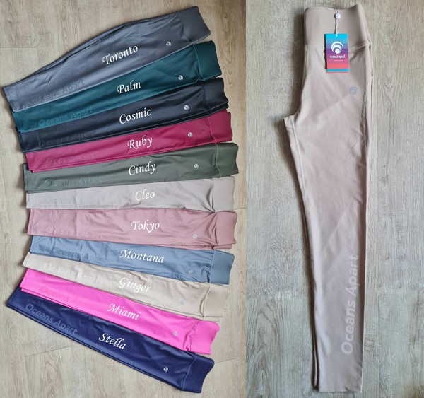 Oceans Apart Ginger Pant Gr. M Leggings Shiny Collection High Waist Shiny-Sand-image