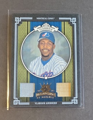 Vladimir Guerrero 2005 Donruss Diamond Kings #1/1 Flashback Bat Jersey Relic HOF - Picture 2 of 14