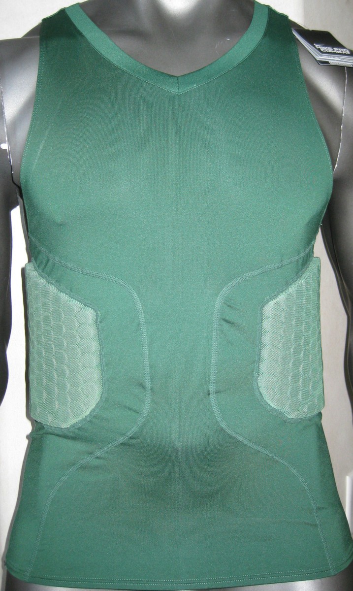 NIKE PRO COMBAT TOP COMPRESSION FIT TANK XXL 2XL PADDED XXL GREEN SHIRT NEW  NWT