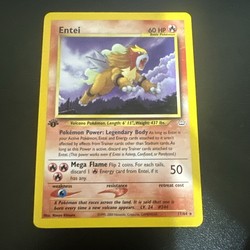 Entei 17/64 Neo Revelation 1st Edition Non-Holo Rare
