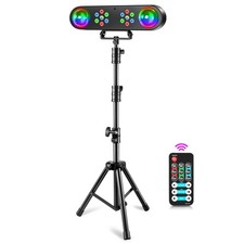 DJ Lights with Stand, 4 in 1 Rotating Colorful Disco Ball Party Light DJ Disc...