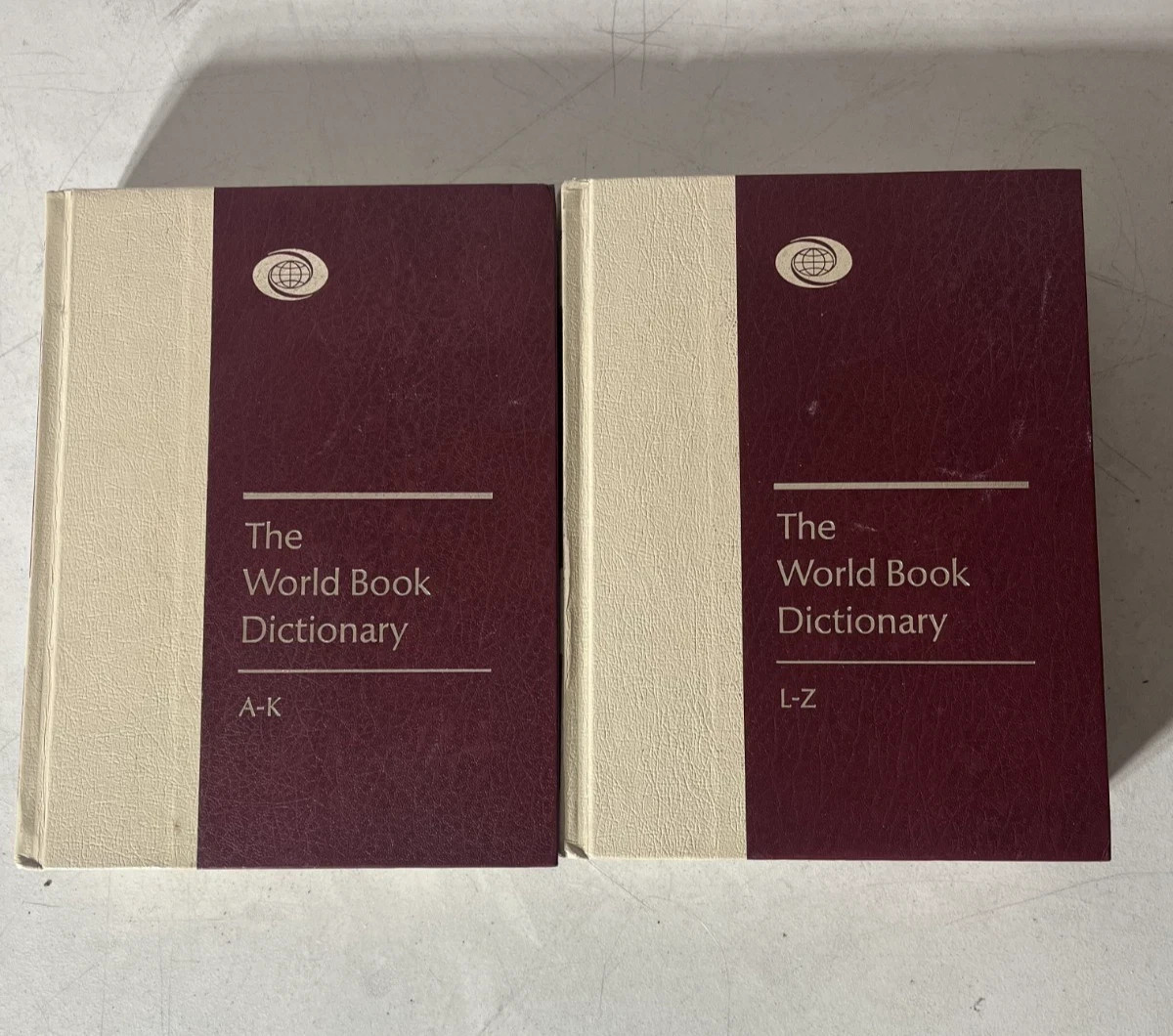 THE WORLD BOOK DICTIONARY Volume 1 & 2 A-K and L-Z