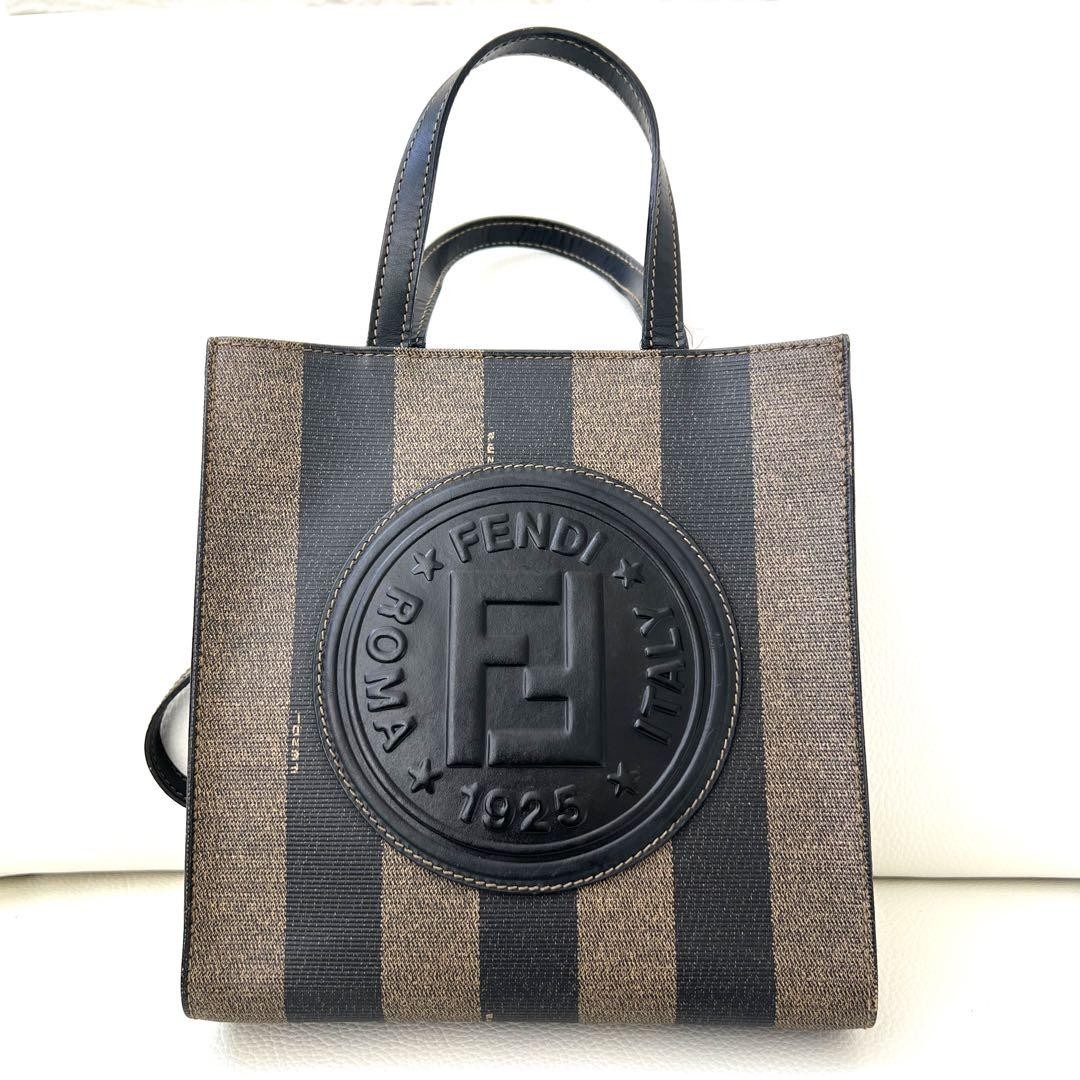 FENDI 3-Way Leather Shoulder Handbag Luxury Versatile Authentic From Japan RIN