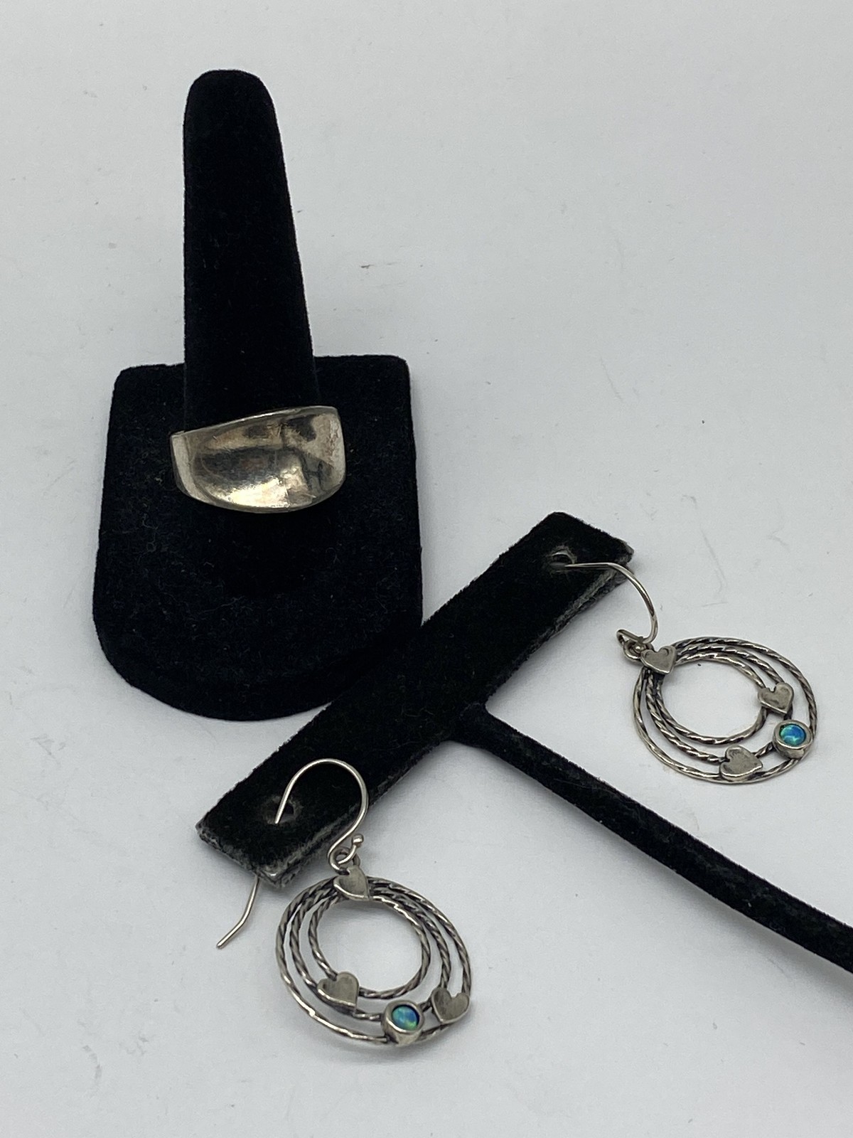 Sterling Silver Assorted Earring Ring Jewelry Bun… - image 3