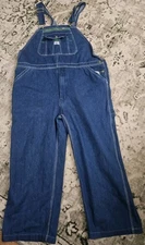 1912 Liberty Bib Overalls Denim Blue Jeans 100% Cotten Mens Size 44