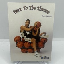 1997 Fleer Ultra Tim Duncan Heir To The Throne Insert Rookie