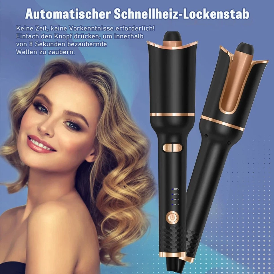 Lockenstab Automatisch,Große Lockenstab Locken mit 4 Einstellbare Temperatur DE - Bild 2 von 4
