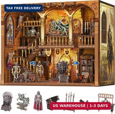Book Nook Kit, 3D Wooden Puzzle for Adults Knight of Glory
