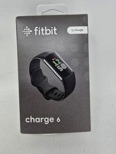 "Fitbit Charge 6 Fitness Tracker - Black - New Open Box - Complete w/ Charger"