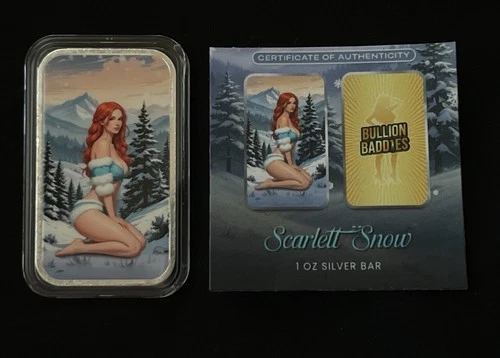 Scarlett Snow Bullion Baddies 1 Oz Silver Baf