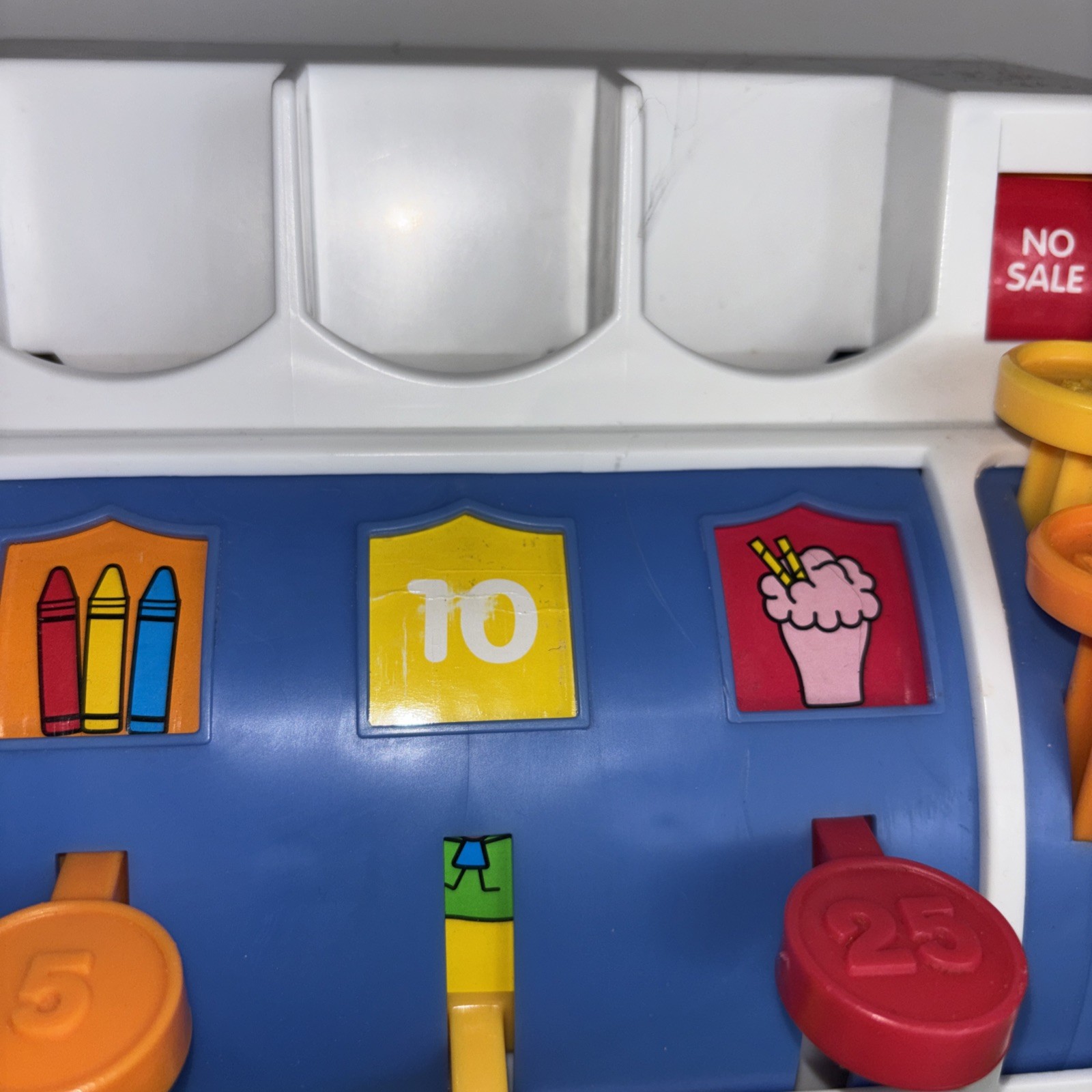 как выглядит Vintage 1994 Fisher-Price Toy Cash Register Only No Coins Pretend Play Works фото