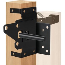 Self-Locking Gate Latch Heavy-Duty Post Mount Automatic for Wood/PVC Fence