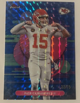 Topps Finest 2025 Patrick Mahomes II Finest Performance 22/75 #136 Chiefs