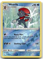 Weavile Reverse Holo Rare SM - Cosmic Eclipse 44/236 NM