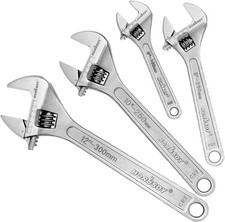 Crescent 4-Piece Adjustable Wrench Set 6-12 in Adjustable CR-V Steel