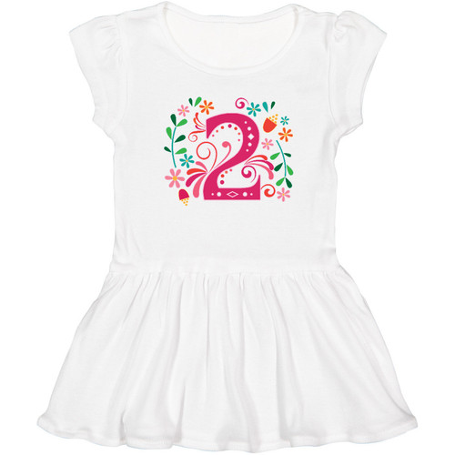 Inktastic 2nd Birthday 2 Year Old Girls Outfit Toddler Dress Party Second Childs