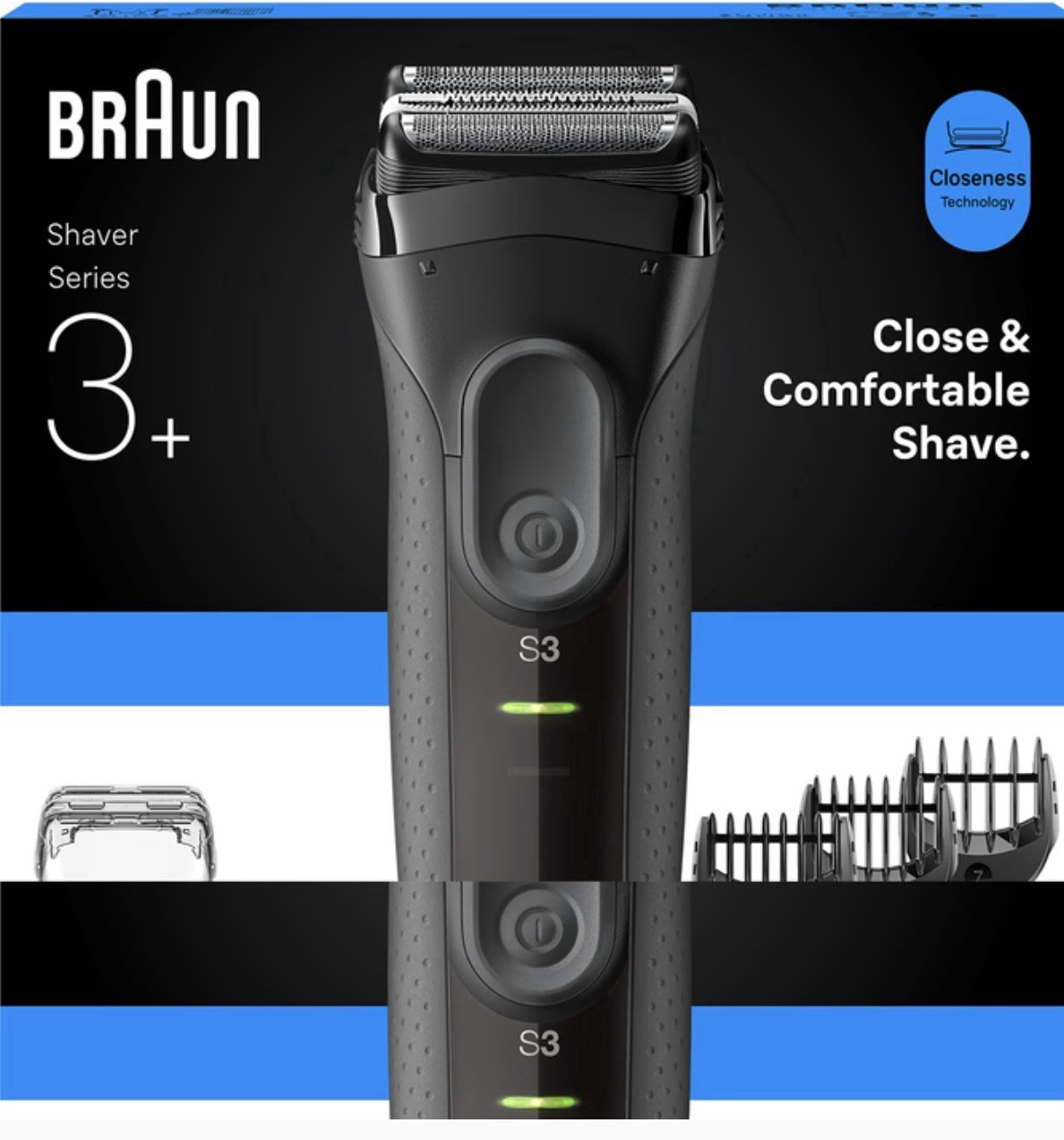 Braun Series 3 300BT Rotation shaver Trimmer Black