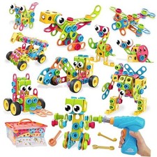 199PCS Building Blocks STEM Toys for 3 4 5 6 7 8 Year Old Boy Girl Christmas
