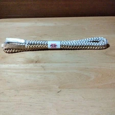 Kumihimo Kimono Obi Cord Gold Silver