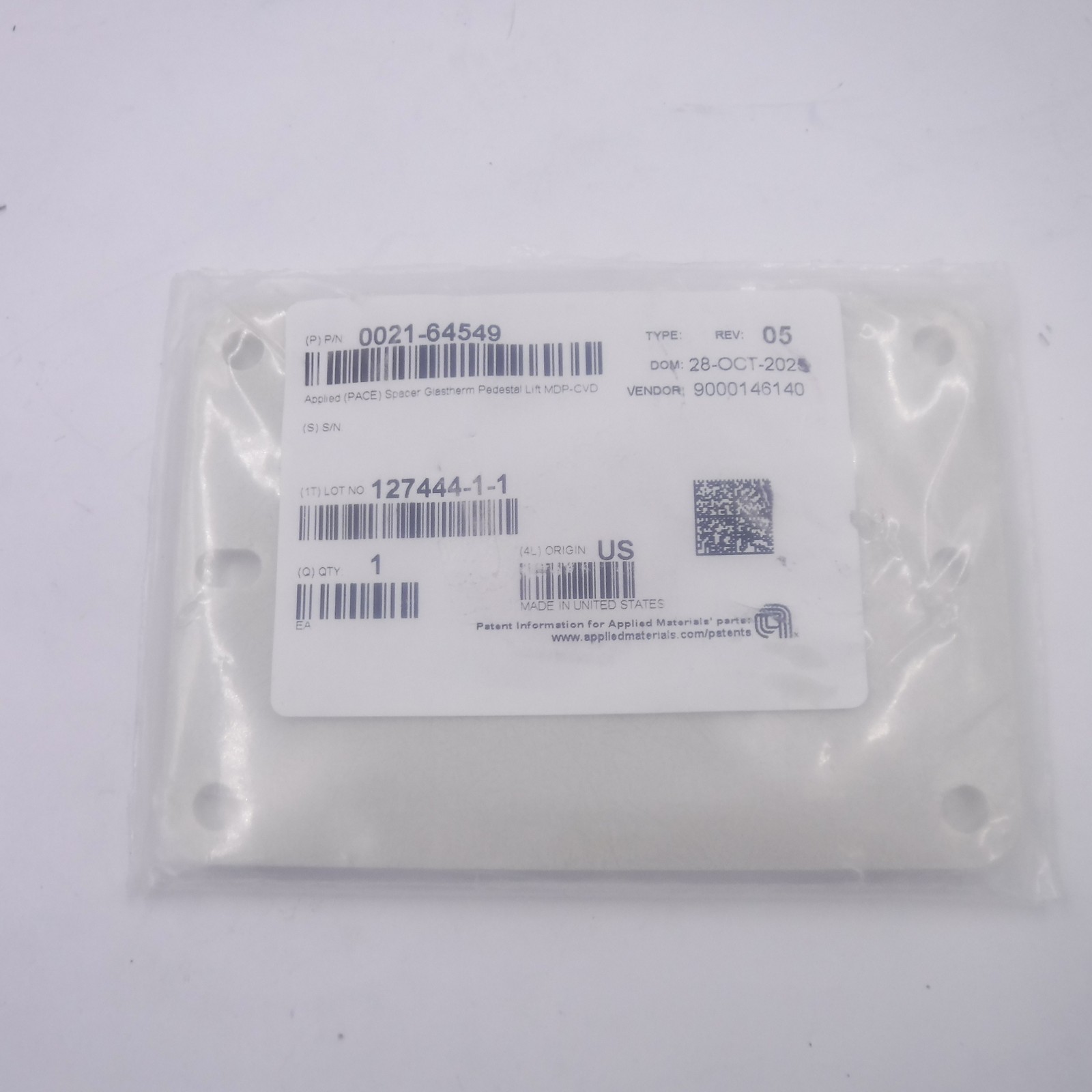 Applied Materials Spacer Glastherm Pedestal Lift MDP-CVD 0021-64549