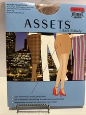 ASSETS by Sara Blakely Perfect Body Shaping Pantyhose Reinforced Toe Sz 1, Nude