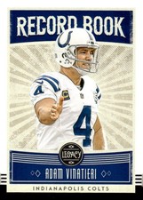 2020 Panini Legacy #RB-AV Adam Vinatieri Record Book