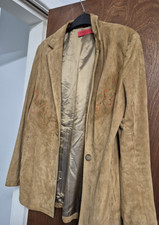 WALLACE SACKS LADIES BROWN SUEDE LEATHER JACKET SIZE 10 CHARITY  SALE