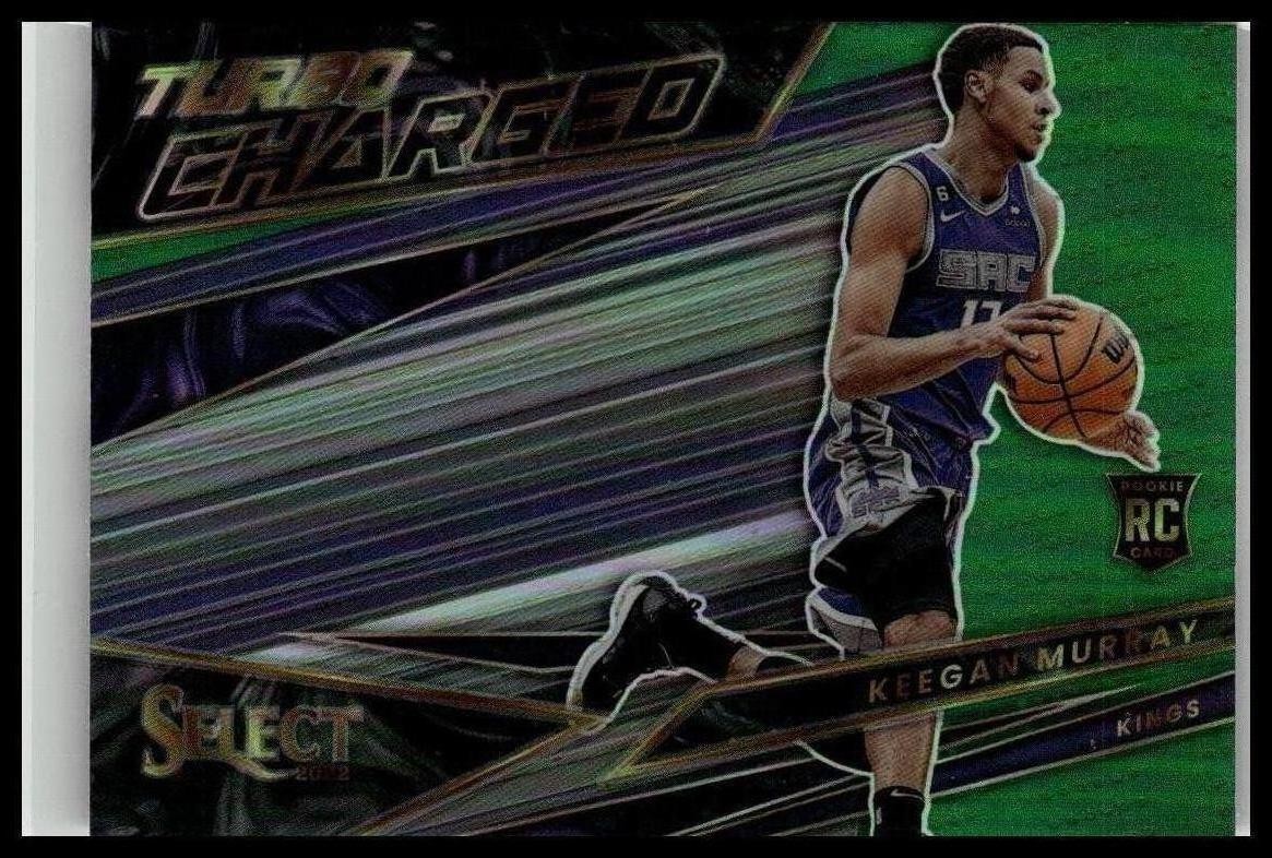 2022-23 Panini Select #4 Keegan Murray Turbocharged Green Prizms