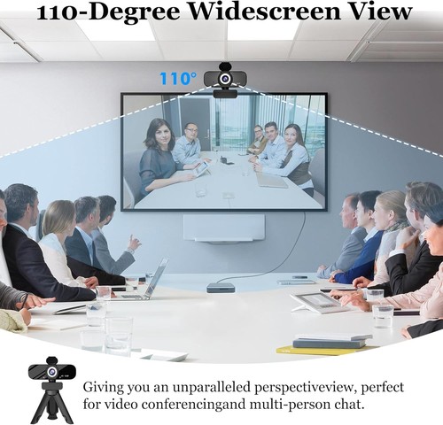 1080P Full HD Kamera internetowa Wbudowany mikrofon i obracany statyw, osłona prywatności - Zdjęcie 3 z 7