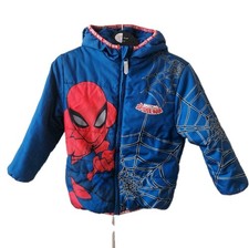 Spiderman Blue Coat Fleece Lining Size 4-5 Years Free Delivery