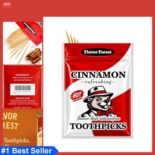 Hot Cinnamon Toothpicks 200 Count Double Pointed White Birch Sugar Free
