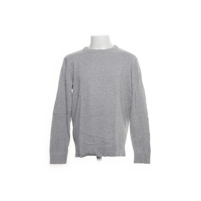 H&M, Pullover, Größe: 134/140, Grau, Baumwolle, Einfarbig, Jungen #yNw