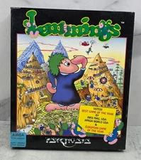 Vintage 1991 Amiga PC Game Lemmings Psygnosis Disks Manual Registration Card