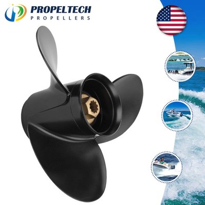 10 Spline Boat Propeller 10 3/8x13 For Mercury Mariner Outboard Motor 9.9-25HP
