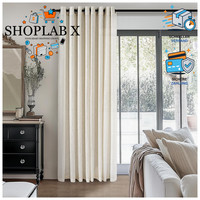 Gardinen Leinenoptik Voile VorhäNge Beige Halbtransparent 140X145 Cm 2 StüCk