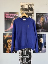 Vintage Yves Saint Laurent Pour Homme YSL Sweatshirt Mens L Royal Blue