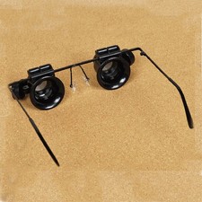20x Eye Glass Magnifier Glasses Loupe Lens Jeweler for Watch Repair LED Light