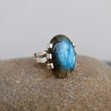 Labradorite Solid 925 Sterling Silver Handmade Women Lovely Ring, All Size M1542