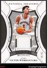 2024-25 National Treasures NBA Materials Victor Wembanyama GAME-USED JERSEY /99