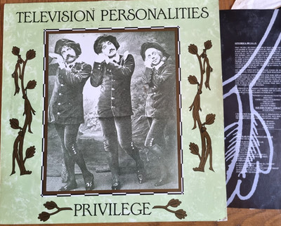 Television TV Personalities   Privilege 1989 Fire Records FIRE LP21 LP Post-punk