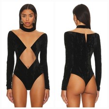 NBD Firoja Bodysuit in Black Medium