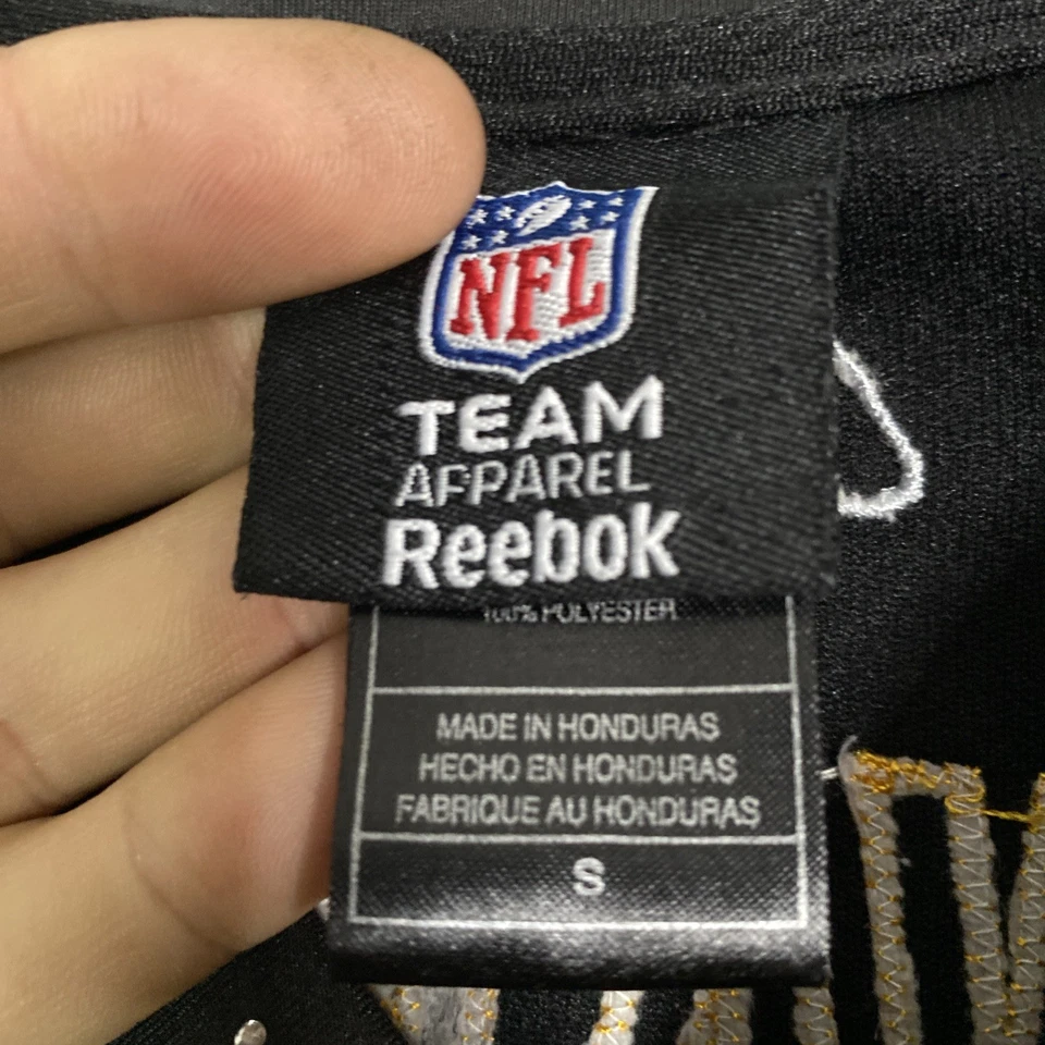 Camiseta deportiva vintage de los Pittsburgh Steelers para mujer pequeña Hines Ward S cosida Reebok 18x24 Foto 3 de 4