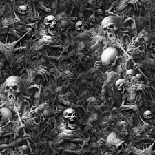 Dantes Nightmare 44 - 18"x46" Hydrographic Film Hydro Dipping