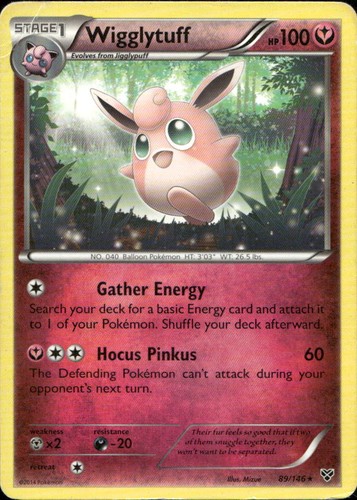 Wigglytuff (89) 89/146 XY Base Set R DMG Pokémon — English