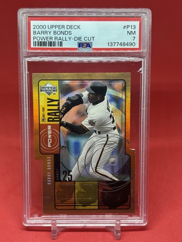 2000 Upper Deck Barry Bonds Power Rally Die Cut #/100 #P13 Giants PSA Eye Appeal