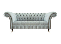 Hellgraue Chesterfield PolstermöBel Wohnzimmer 3-Sitzer Couch Edle MöBel