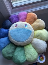 Takashi Murakami Complexcon Rainbow Flower 60cm Pillow Cushion Plush Authentic