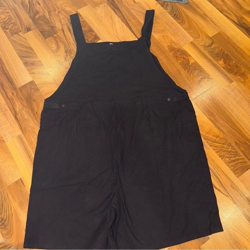 Eileen Fisher cotton hemp overall short romper XL cottage casual NWOT - Picture 3 of 8