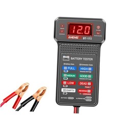 12V Car Battery Tester with LCD Screen  Indication, Universal Car Voltmeter 