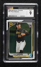 2024 Bowman Chrome Paul Skenes #31 CGC 9 Mint 1n94